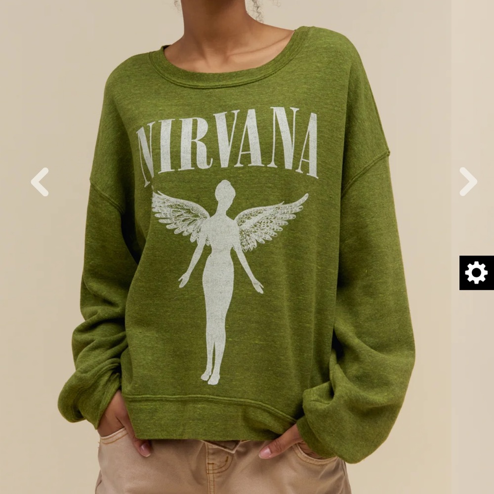 DAYDREAMER NIRVANA IN UTERO TOUR OVERSIZED CREW - Picture 10 of 10